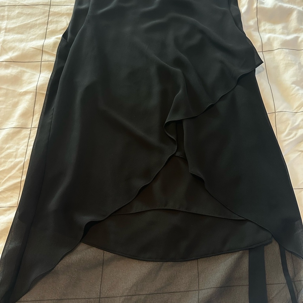 BCBGMaxAzria Black Petal Blouse - Picture 2 of 4
